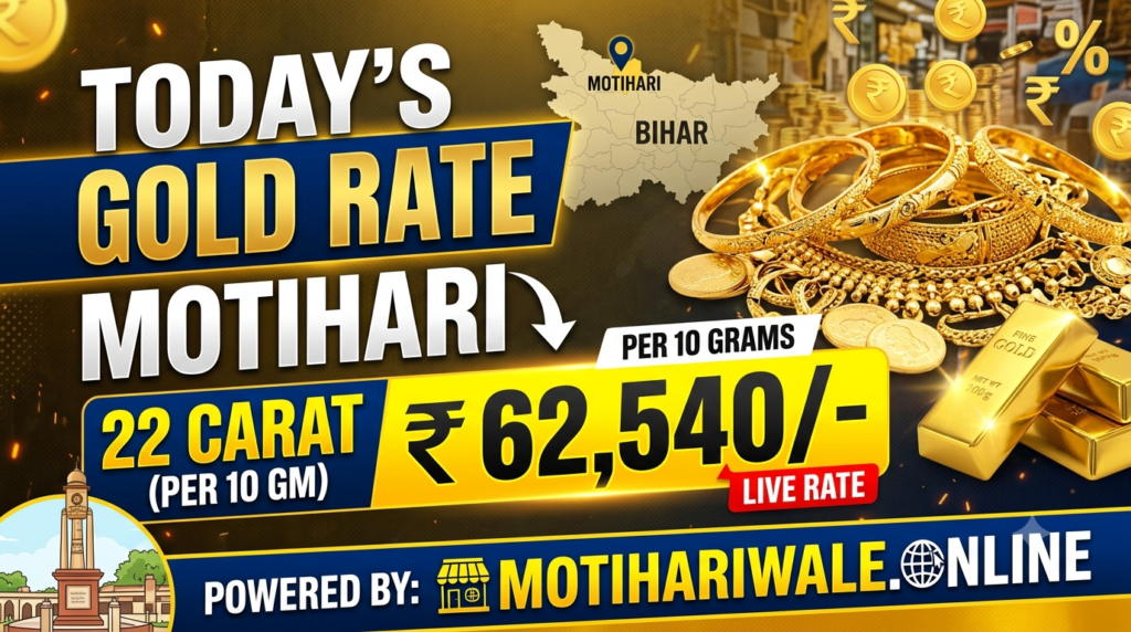 today gold rate in motihari 22 carat